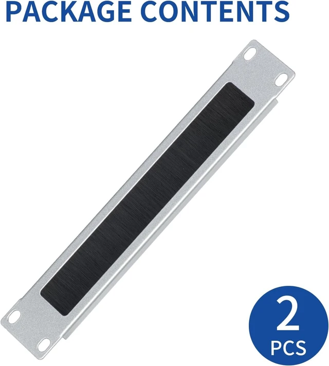 Alt view image 7 of 7 - 1U Brush Panel Cable Management for 10" Sturdy Stackable Network Rack Server Rack Brush Panel RackMate Alternative for Mac Mini & AI Devices Home Lab Data Center Audio & AV Equipment, 2 Pack