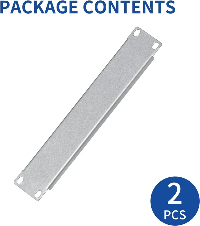 Alt view image 2 of 7 - 10 Inch 1U Blank Panel Sturdy Stackable Network Rack RackMate Alternative Blank Panel for Mac Mini & AI Devices Home Lab Data Center Audio & AV Equipment, 2 Pack
