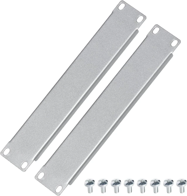Main image of 10 Inch 1U Blank Panel Sturdy Stackable Network Rack RackMate Alternative Blank Panel for Mac Mini & AI Devices Home Lab Data Center Audio & AV Equipment, 2 Pack