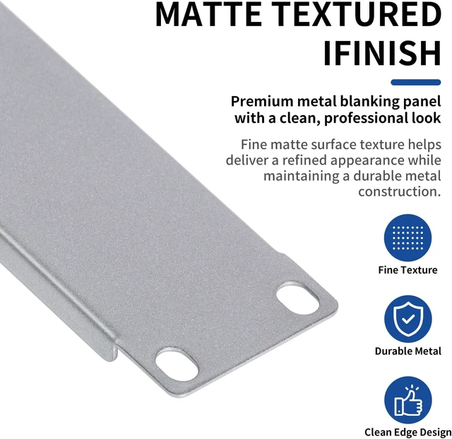 Alt view image 6 of 7 - 10 Inch 1U Blank Panel Sturdy Stackable Network Rack RackMate Alternative Blank Panel for Mac Mini & AI Devices Home Lab Data Center Audio & AV Equipment, 2 Pack