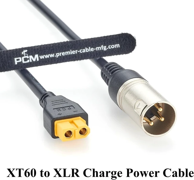 Alt view image 7 of 7 - XT60 Female to XLR 3 Pin Male Charging Cable 16AWG High Current DC Power Cable for FPV Drone, RC Battery, LED Video Light (1M/3.28FT)