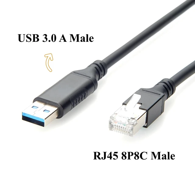 Alt view image 5 of 7 - USB 3.0 A to RJ45 Gigabit Ethernet Cable with RTL8153B Chipset (0.15m) USB-A to RJ45 Network Cable, 1000Mbps
