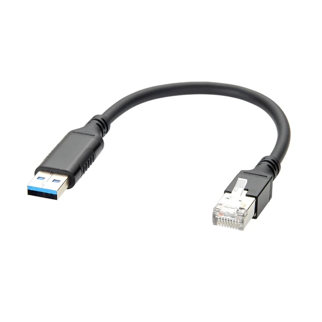 Main image of USB 3.0 A to RJ45 Gigabit Ethernet Cable with RTL8153B Chipset (0.15m) USB-A to RJ45 Network Cable, 1000Mbps