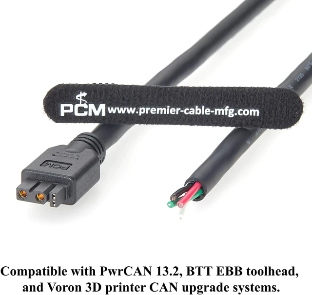 Alt view image 3 of 7 - XT30 2+2 CAN Bus Cable Shielded Power & Data Cable XT30 Female to Open End Wire for PwrCAN 13.2, 3D Printer, BTT EBB Toolhead, Robotics, Embedded Systems (3M/9.84FT)