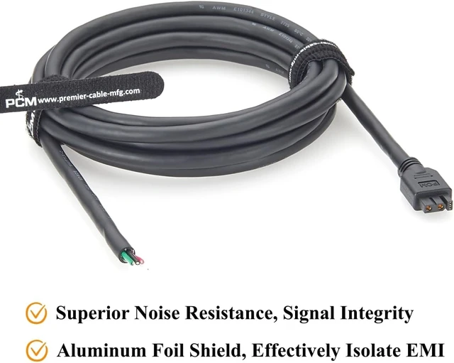 Alt view image 6 of 7 - XT30 2+2 CAN Bus Cable Shielded Power & Data Cable XT30 Female to Open End Wire for PwrCAN 13.2, 3D Printer, BTT EBB Toolhead, Robotics, Embedded Systems (3M/9.84FT)