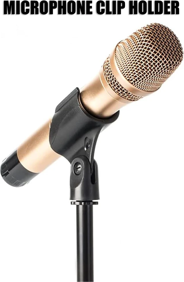 Alt view image 6 of 6 - Microphone Stand, Mic Stand Floor Detachable Boom Mic Arm Stands with Weighted Round Base, Height Adjustable from 34" to 60"