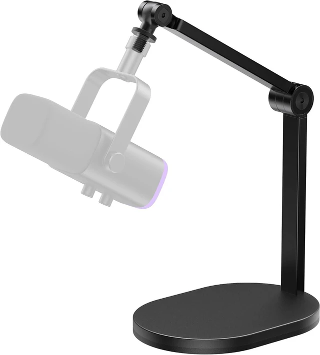 Main image of Mic Stand Desk Max Load 2.64 lb Desktop Microphone Stand Boom Arm for Fifine AM8 K669B Blue Yeti HyperX, Minimal Footprint, Fine-Tune Tension, Heavy Hold, 2.64 lb Weight Capacity