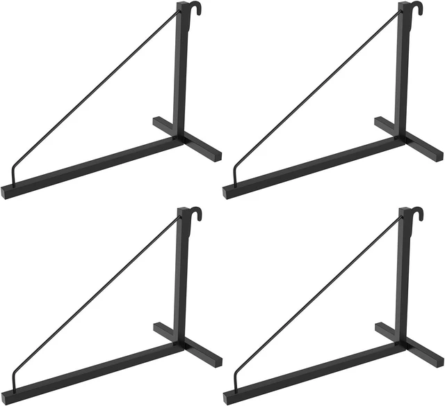 Main image of 4 Pack Shipping Container Shelf Brackets 18.98 D x 13.58 H Easy Install, Cargo Container Shelving Brackets Easy to Hang and Remove Heavy Duty Design