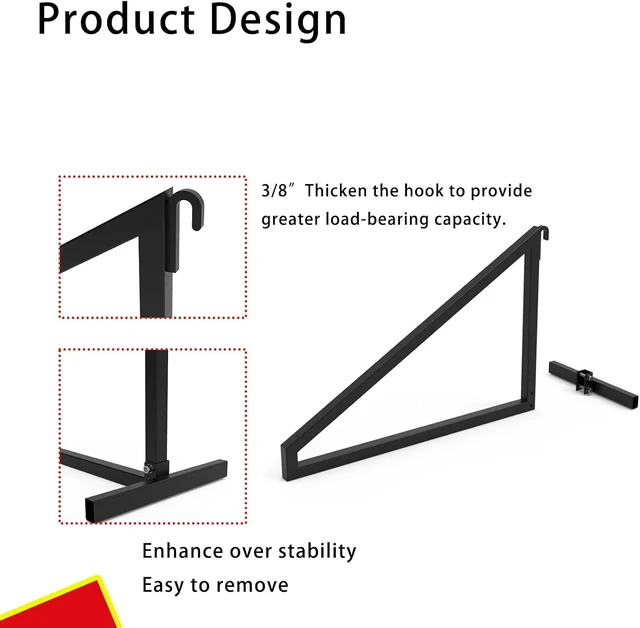 Alt view image 3 of 5 - 2-Pack Heavy Duty Shipping Container Shelving, Shipping Container Shelf Brackets, Powder Coated Steel, 1300 lbs Cargo Shelves in Trailers & Storage Units, Easy Assembly 2 PACK