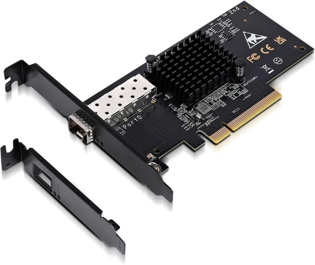 Main image of 10Gb PCI-E NIC with 82599EN(X520-DA1) Controller, Single Port SFP+ PCI-E Network Card, Supports Windows/Windows Server/VMware