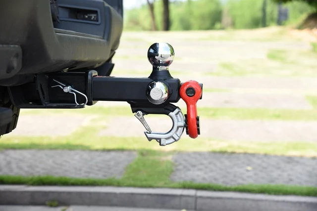 Alt view image 5 of 7 - Trailer Hitch Tri-Ball Hitch with Rotatoble Tow Shackle and Tow Hook, fits for 2-inch Receiver, Chrome Trailer Ball