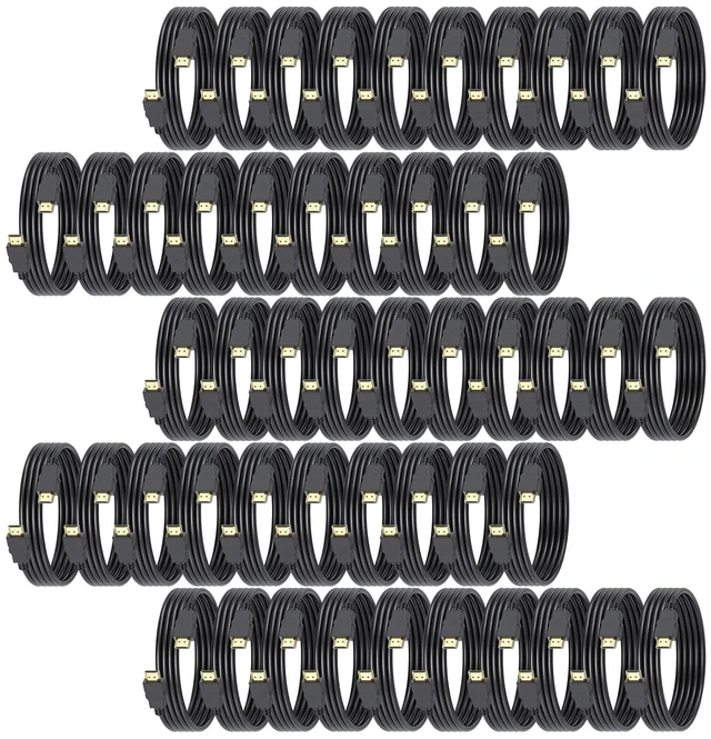 Main image of 4K HDMI Cable 6FT 50-Pack, High Speed HDMI 2.0 for Gaming Monitor, 6 Foot HDMI Shielded Cord Support 4K@60Hz, 2K@120Hz, Ethernet, HDR, 3D, ARC Compatible with Laptop, PS5/PS4, Xbox, HDTV