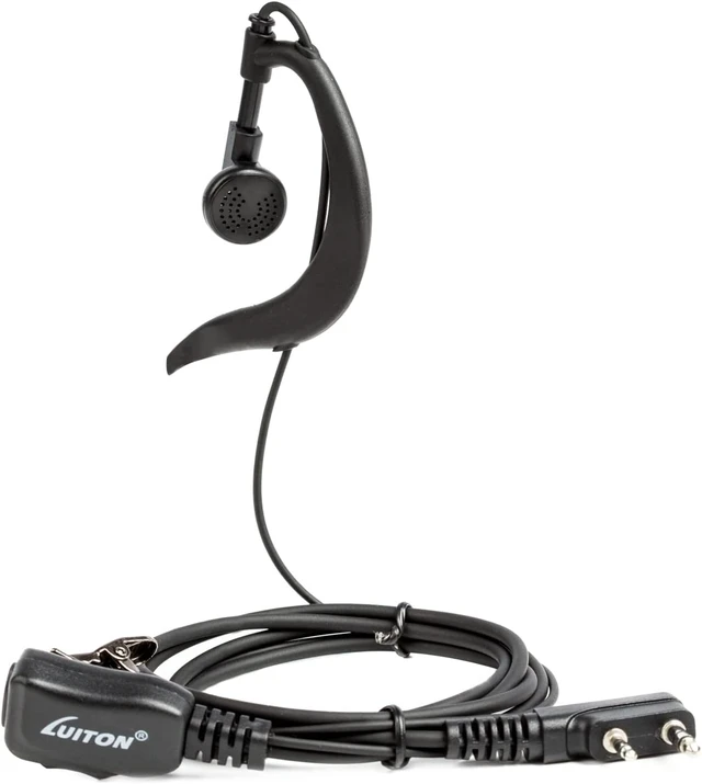 Alt view image 6 of 6 - Walkie Talkie Earpiece with Mic for BaoFeng Radio Retevis G Shape Headset for Baofeng UV-5R BF-888S Arcshell Retevis H-777 RT21 RT22 Kenwood 2 Way Radio (10 Pack)