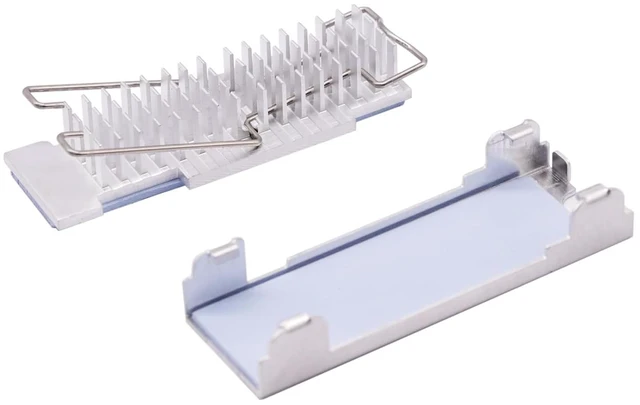 Alt view image 2 of 4 - M.2 2280 SSD Upgrade Kit III Bracket + Heatsink Replacement for 4XF1C39743 ThinkCentre M90t M90s M80t M80s M70t M70s P360 9550 P348 P340 SFF TWR