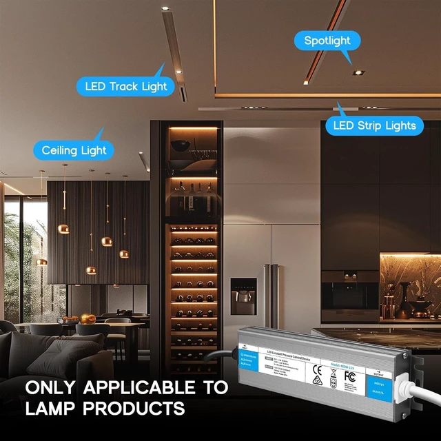 Alt view image 7 of 7 - LED Driver 24 Watts Waterproof IP67 Power Supply 85V-265V AC to 12V DC Converter,Quiet and Small LED Transformer Low Voltage Output with 3-Prong Plug 3 Feet Cable for LED Light Strip, Outdoor