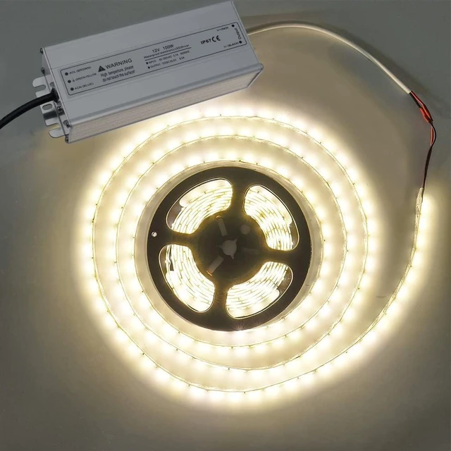 Alt view image 4 of 7 - 12V 100W LED Power Supply, Waterproof IP67 LED Driver, 90-265V AC to 12V DC Low Voltage Transformer with 3-Prong Plug 3.3FT Cable for LED Strip Lights and Outdoor Lighting