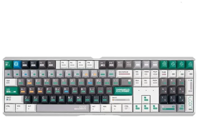 Main image of Cherry MX 3.0S Custom Chemical-Style Keycaps Wired Mechanical Gaming Keyboard MX Red Switches Robust Aluminum Housing, RGB-Lighting, Full Key Rollover, Anti Ghosting - White