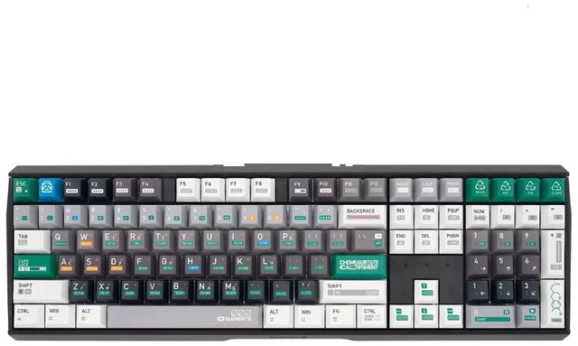 Main image of Cherry MX 3.0S Custom Chemical-Style Keycaps Wired Mechanical Gaming Keyboard MX Red Switches Robust Aluminum Housing, RGB-Lighting, Full Key Rollover, Anti Ghosting - Black