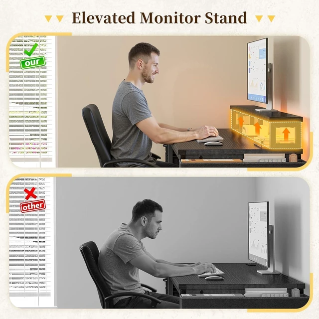 Alt view image 7 of 7 - 48" Gaming Desk with RGB Lights & Power Outlets for Teens, Wireless Remote Full-Color Strip, Various Lighting Modes, Level Up Teens Gaming Vibe or Study for Protect Eyes In Bedroom