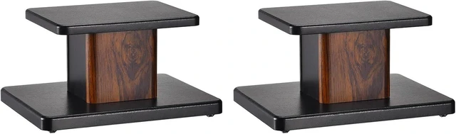 Main image of Wood Speaker Stands, 2 Pack 5.9 Inch (15cm) Universal Speaker Stand Hollowed Stands Enhanced Audio Listening for Home Theaters Cinema