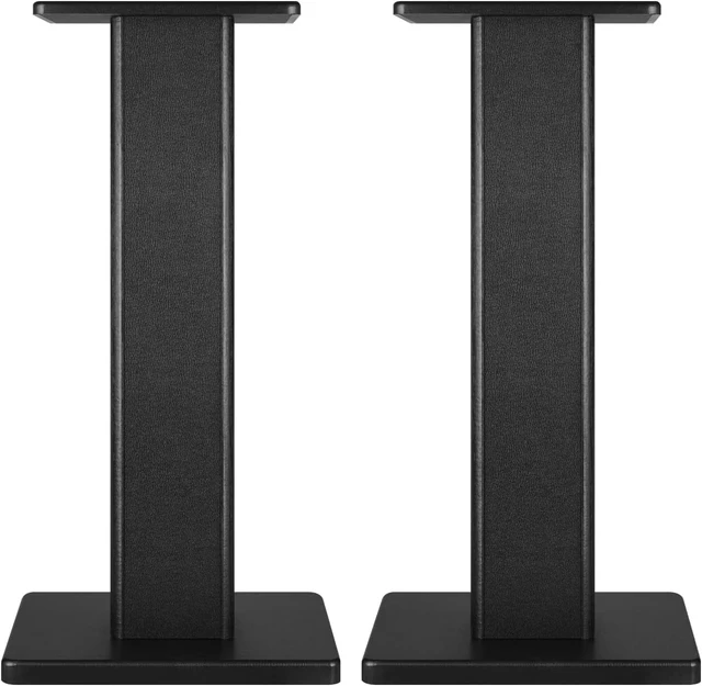 Alt view image 6 of 6 - 22.64" Universal Floor Speaker Stands, 150 lb Capacity, Black Non-Slip Pads and Cable Ties, Easy Assembly for Bookshelf, Satellite and Studio Monitor Speakers