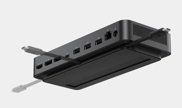 Alt view image 7 of 7 - Dell Pro Laptop Docking Station WD25, USB-C, 100W, DisplayPort, HDMI
Universal Dock, Ethernet, USB-A Ports, USB-C Ports, Power Delivery Charging, Quad Display, Plug and Play, Office Ready, WD25