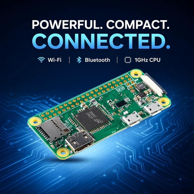Alt view image 4 of 5 - Pi Zero W with WiFi and Bluetooth Development Board Module RPI Pi Zero W for Raspberry Pi