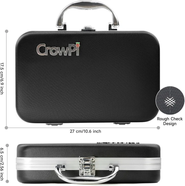 Alt view image 3 of 6 - CrowPi Case Kit for Raspberry Pi 5, 9-Inch Display with Pi 5 8GB Single Board Computer, Compatible with Raspberry Pi 5 Learning Programming Kit with Sensors (8GB RAM)