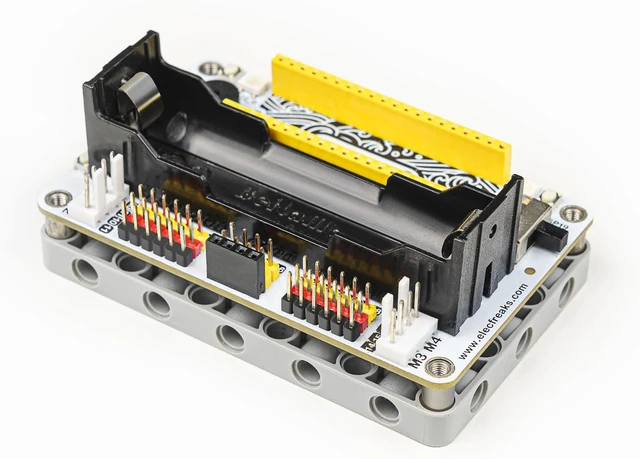 Alt view image 2 of 6 - Wukong2040 Expansion Board Adapter for Raspberry Pi Pico Breakout Board with Buzzer/Rainbow Lights/Motor Interface/IO Interface Expansion