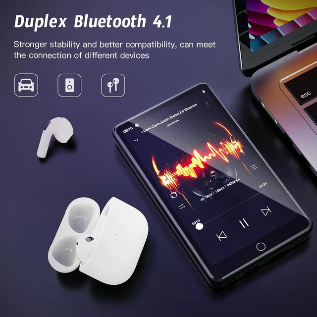Alt view image 3 of 7 - 16GB MP3 Player with 13MP Camera, 4.02" Android MP4 Player with WiFi and Bluetooth, Music Player for Kids with Speakers, Music Player with Spotify, YouTube and Play Store