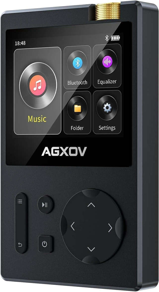 Main image of HiFi MP3 Player with Hi-Res Lossless Audio, Bluetooth 5.3 Portable Music Player, 64GB Memory, 3.5mm Balanced Output, Long Battery Life for High-End Headphones,UP to 256GB