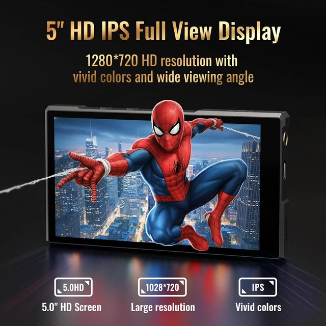 Alt view image 5 of 7 - MP3 Player with Bluetooth and WiFi, 5" HD Touchscreen, 96GB, Android 14 MP4 Music Player with Spotify, App Store