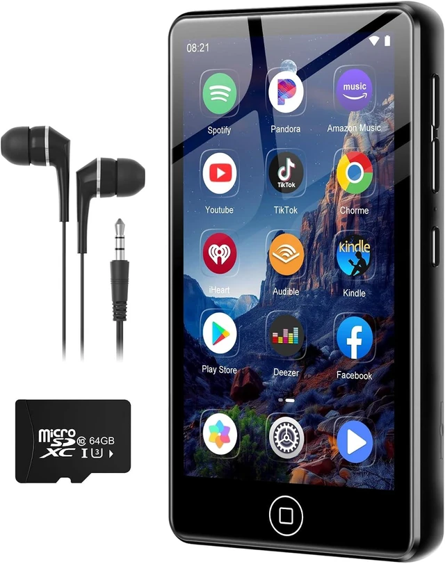Main image of 80GB MP3 Player with Bluetooth and WiFi, Android Music Player for Amazon Music,Pandora, Audible. 4.02" Touchscreen,Speaker,Supports Play Store,Up to 1TB