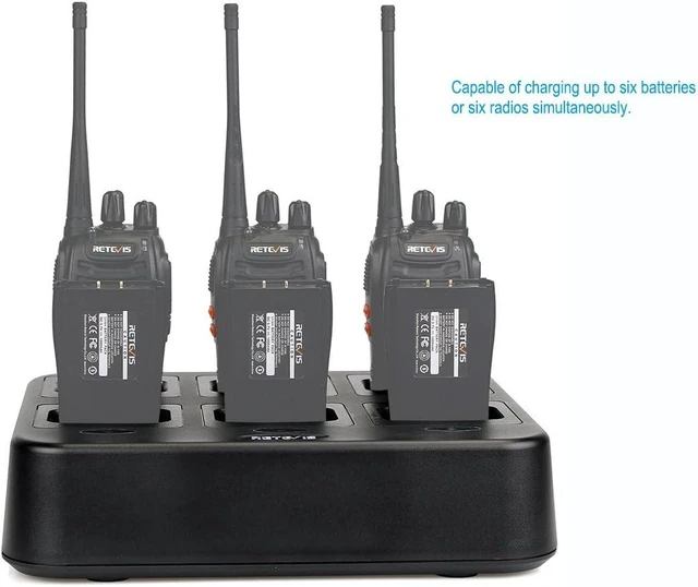 Alt view image 6 of 7 - Retevis H-777 Six-Way Charger, Multi Unit Walkie Talkie Charger, 1 Pack, for Retevis H-777/H-777H/H777D (Not for H-777S), Compatible with Baofeng BF-888S/BF-88ST Two Way Radio and Battery
