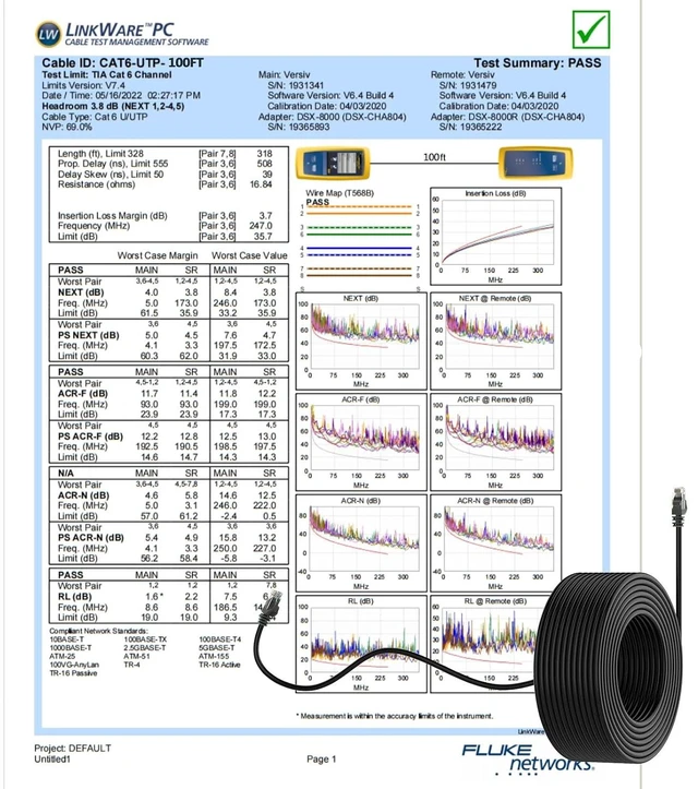 Alt view image 7 of 7 - Cat 6 Ethernet Cable 100 ft, 23AWG Solid CCA Copper-Clad Aluminum, PE Waterproof Outdoor, Rigid Durable Jacket for Direct Burial and Conduit Runs, Supports 10Gbps Black