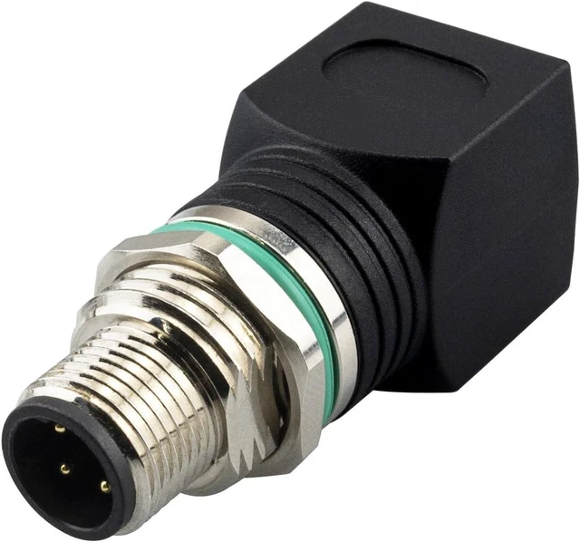 Main image of RJ45 to M12 4-Pin Industrial Ethernet Adapter, IP68 Waterproof, Shielded, 10Gb/s Transmission Rate, Compatible with Cat6/Cat5 Networks