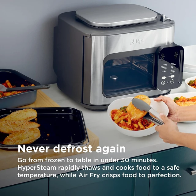 Alt view image 2 of 7 - Ninja Combi 14-in-1 Multicooker, Air Fryer Toaster Oven & Steamer, Family meals in 15 mins, HyperSteam, Rice, Pasta, Sous Vide, Bake, Toast, Pizza, Slow Cook, XL countertop oven, feeds up to 8