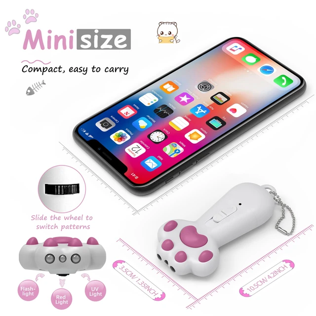 Alt view image 3 of 7 - Interactive Cat Toys for Indoor Cats and Dogs,7 in 1 USB Rechargeable Cat Teaser Toy for Chasing and Exercise