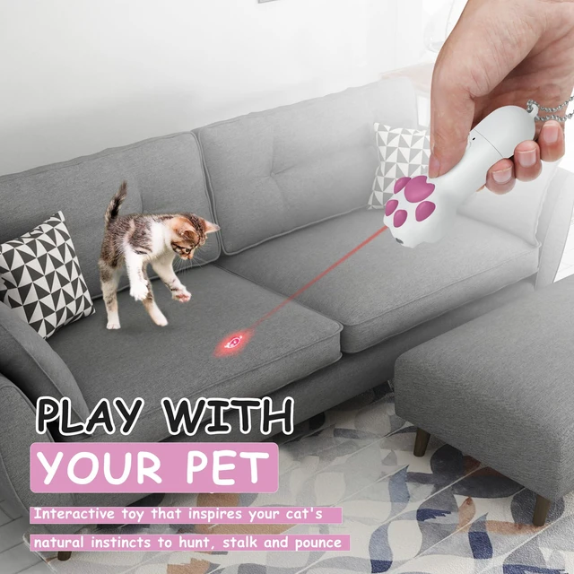 Alt view image 5 of 7 - Interactive Cat Toys for Indoor Cats and Dogs,7 in 1 USB Rechargeable Cat Teaser Toy for Chasing and Exercise