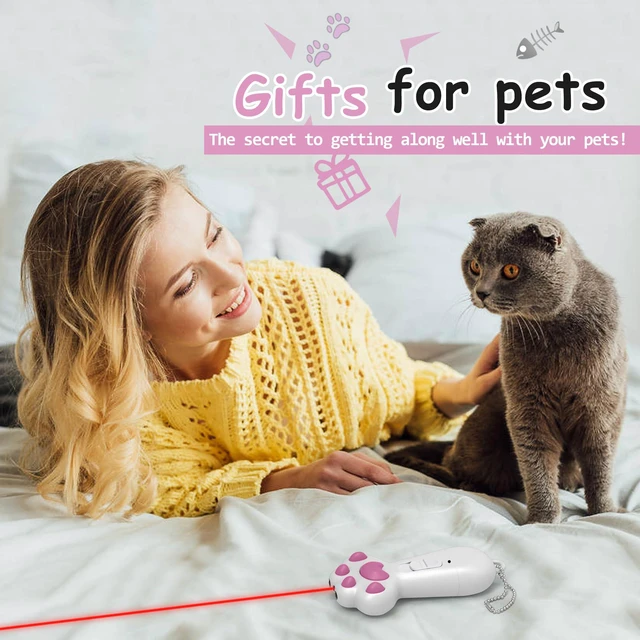 Alt view image 7 of 7 - Interactive Cat Toys for Indoor Cats and Dogs,7 in 1 USB Rechargeable Cat Teaser Toy for Chasing and Exercise