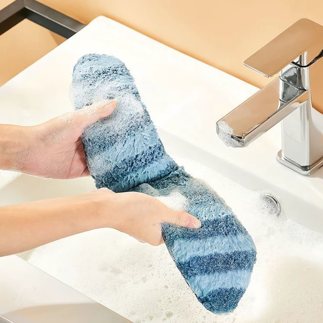 Alt view image 3 of 5 - Washable Warm Toilet Seat Cover Pads - Plush Toilet Seat Cushion, Non-Slip Soft Mat, Washable & Machine-Friendly Bathroom Seat Cover with Self-Adhesive Tape for Easy Care