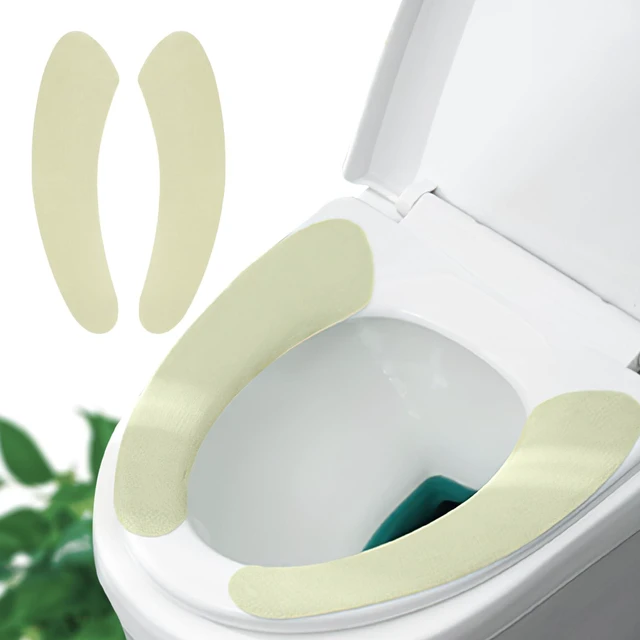 Main image of Thin and Warm Toilet Seat Cover Pad Self-Adhesive, Adjustable and Cut-to-Fit, Comfortable and Easy to Clean, Perfect for Home Bathrooms (Green)