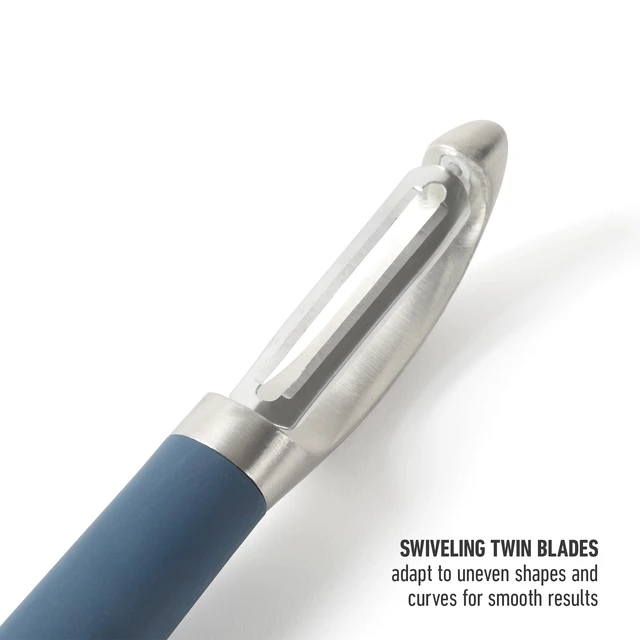 Alt view image 5 of 7 - Stainless Steel Vegetable Peeler with Swivel Blade, Ergonomic Non-Slip Grip Handle for Fruits & Vegetables, Kitchen Peeler for Smooth Peeling & Meal Prep