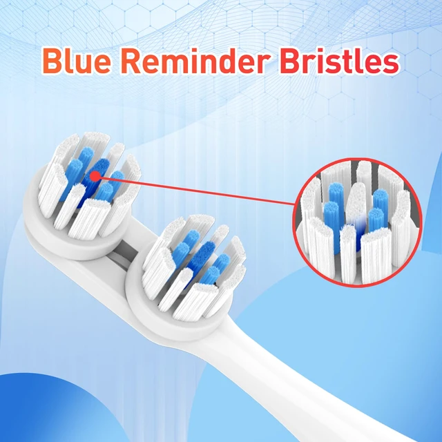 Alt view image 4 of 7 - Replacement Toothbrush Heads Compatible with Spinbrush Old Version PRO Clean/PRO WHITEN Battery Powered Electric Toothbrush, 8 Pack
