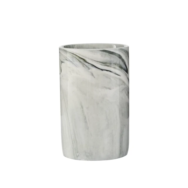 Alt view image 7 of 7 - Ceramic Toothbrush Holder, Bathroom Cup, Drinking Mug, Coffee Cups, Marble Pattern Pen Holders, 300ml/Pcs (Grey)