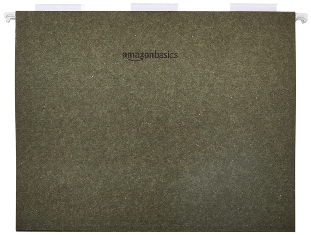 Alt view image 3 of 5 - Hanging File Folders for Documents, Letter Size, 1/5-Cut Adjustable Tabs, Standard Green, 75 Count per Box