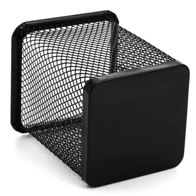Alt view image 4 of 7 - 12 Pack Mesh Pen Holder for Desk, Wire Mesh Pencil Cup Holder Metal Pencil Holder Organizer for Office Home School Supplies, Black
