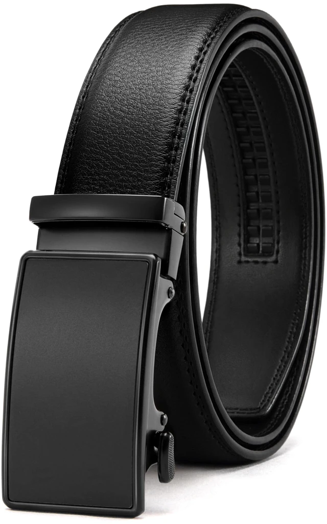 Main image of Leather Ratchet Belt Men 1 3/8" | for Dress Pants - Micro Adjustable Belt Fit Everywhere