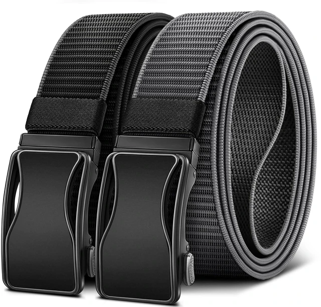 Main image of Men Reversible Ratchet Web Belt Trimmable 1 3/8"-2 IN 1-Gift Boxed | Minimalist Travel Essential | Dynamic Snug Fit | 2-In-1 Versatile for Golf Casual Jeans