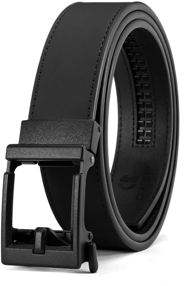 Main image of Ratchet Belt Men - 1 3/8'' Mens Belt Leather for Casual Jeans | Smooth Sliding Track, Micro-adjustable, Trim to Fit, Daily Wear, Gift Box
